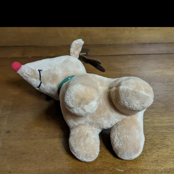 Christmas Holiday Rudolph the Red Nose Reindeer Small Plush Stuffed Animal - Picture 4 of 4